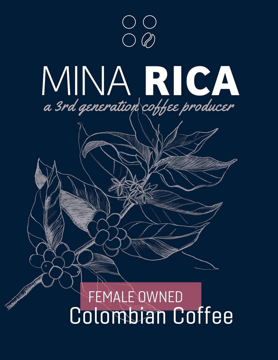 Mina Rica (DECAF) - Colombia - Direct Trade Specialty Grade Coffee - American Medium Roast