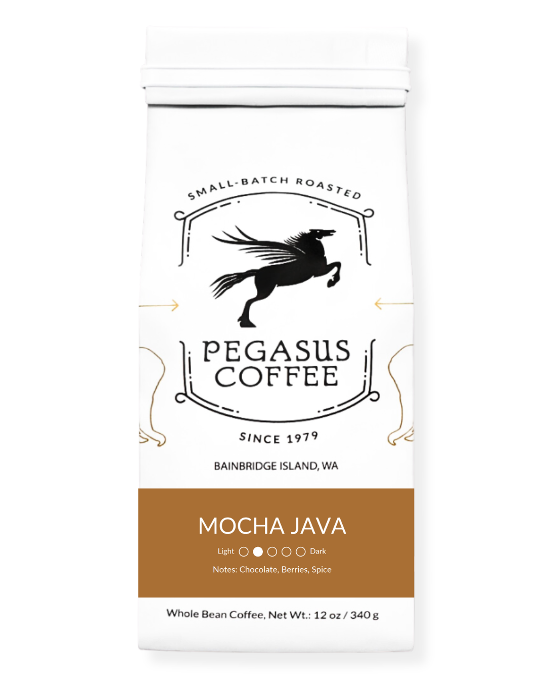 Bag of specialty roast coffee from Ethiopia with notes of Fruity