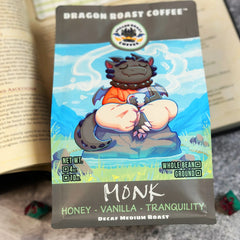 Dragon Roast Monk Colombia Decaf — Bag of specialty roast coffee from Origin Unknown with notes of Rich Flavors — image 2
