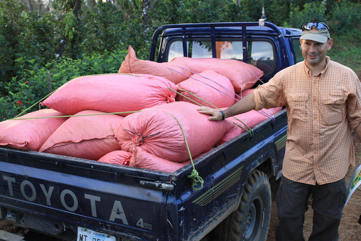 Bag of specialty roast coffee from Origin Unknown with notes of Rich Flavors
