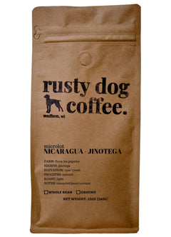 Rusty Dog Nicaragua Jinotega Natural Microlot — front package, image 1