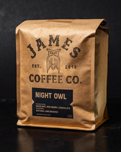 Night Owl Coffee Blend rear packaging view