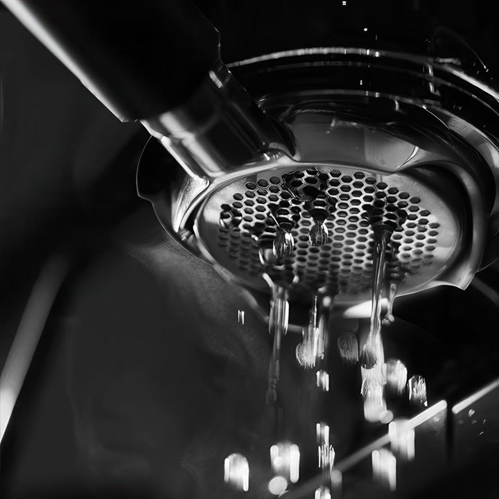 Openwork Bottomless Portafilter with High Extraction Basket