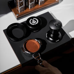 IKAPE espresso tamping and distribution accessory detail