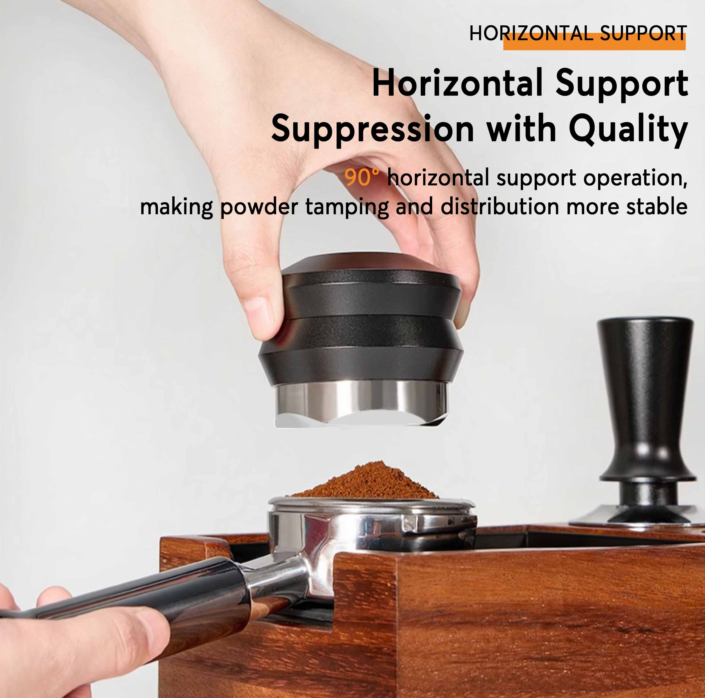 an ode ドギョム コンプ Wooden Coffee Tamper Station with Knock Box – Espresso Outlet LLC