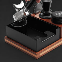 Multi-function coffee tamping station detail
