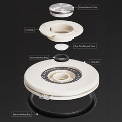 Airtight coffee bean storage canister