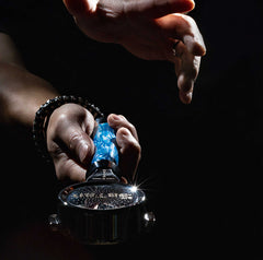 High-extraction Italian-style bottomed portafilter handle