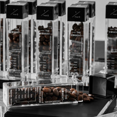 Premium Tubes Coffee Bean Cellars With Stand