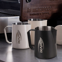 Walnut wood espresso tamping station detail