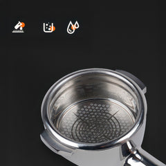 High-extraction Italian-style bottomed portafilter handle