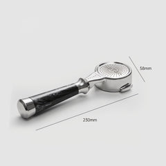 High-extraction Italian-style bottomed portafilter handle