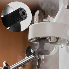 Espresso machine steam wand cleaning brush