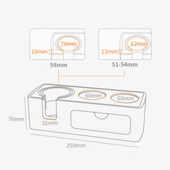 Multi-function coffee tamping station detail