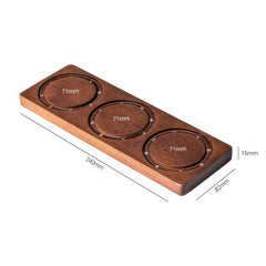Lab-style coffee bean storage rack detail