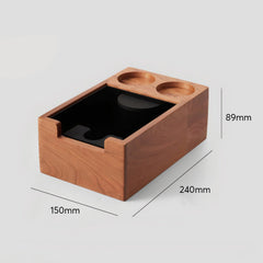 Lab-style coffee bean storage rack detail