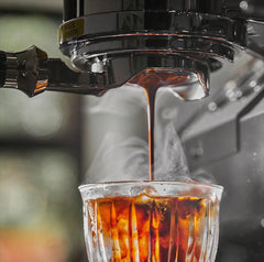 High-extraction Italian-style bottomed portafilter handle