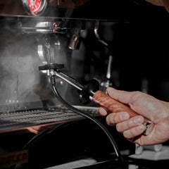 Espresso machine steam wand cleaning brush