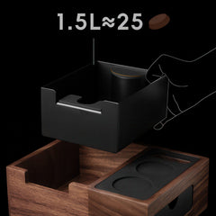 Multi-function coffee tamping station detail