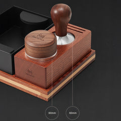 Multi-function coffee tamping station detail