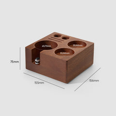 Lab-style coffee bean storage rack detail