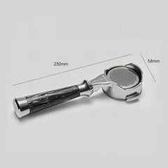 High-extraction Italian-style bottomed portafilter handle