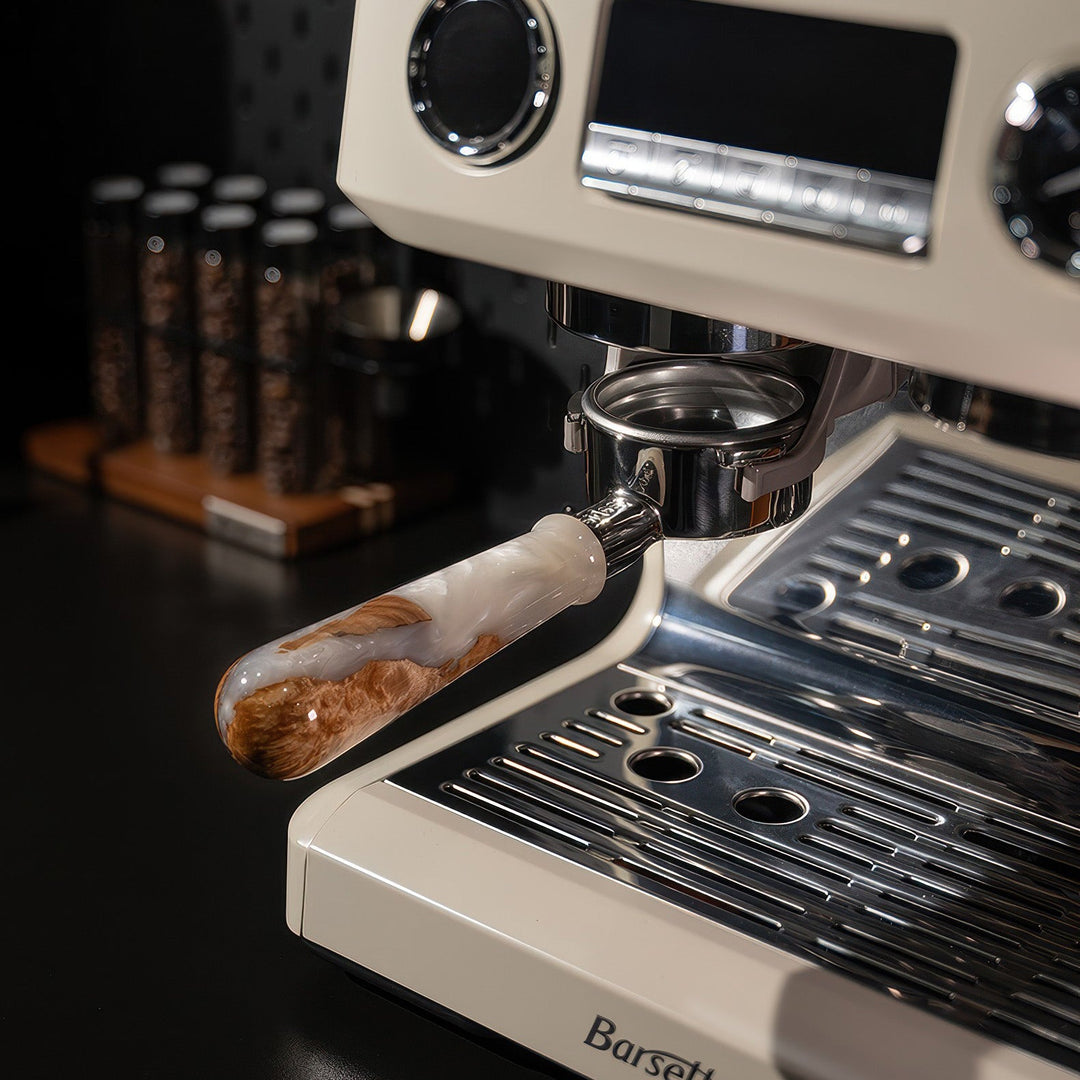 Walnut & Resin Handle Bottomless Portafilter