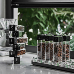 Premium Tubes Coffee Bean Cellars With Stand