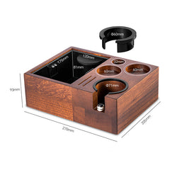 Lab-style coffee bean storage rack detail