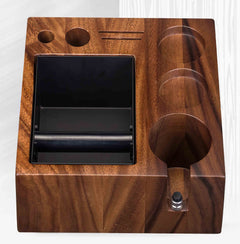 Lab-style coffee bean storage rack detail