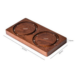 Lab-style coffee bean storage rack detail