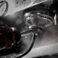 Espresso machine steam wand cleaning brush