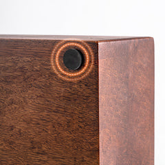 Lab-style coffee bean storage rack detail