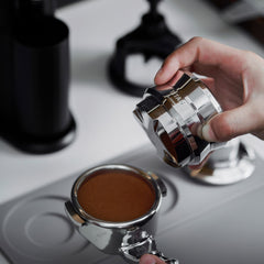 IKAPE espresso tamping and distribution accessory detail