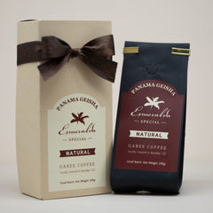 2024 Hacienda La Esmeralda Noria 5NB natural Geisha coffee package