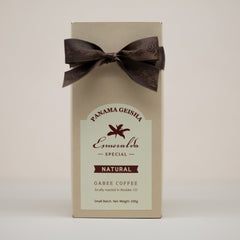 Hacienda La Esmeralda Panama Geisha natural coffee bag