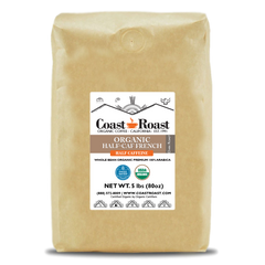Coast Roast Organic Half-Caf French Roast — Five-pound Swiss Water half-caf French roast coffee bag — image 2