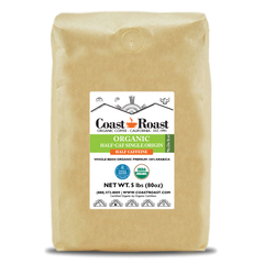 Coast Roast Organic Peru Half-Caf Whole-Bean Coffee — Five-pound Swiss Water half-caf single-origin coffee bag — image 2