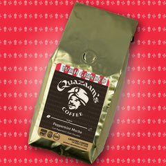 Quazaam’s Peppermint Mocha Flavored Coffee by Quazaam's Coffee™ — ground coffee package, image 1 of 2