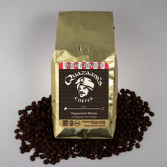 Quazaam’s Peppermint Mocha Flavored Coffee by Quazaam's Coffee™ — whole-bean coffee package, image 2 of 2