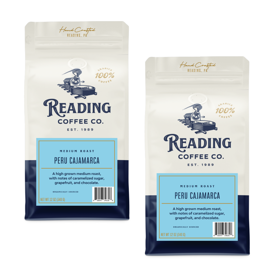 Bag of medium roast coffee from Origin Unknown with notes of Chocolate, Fruity