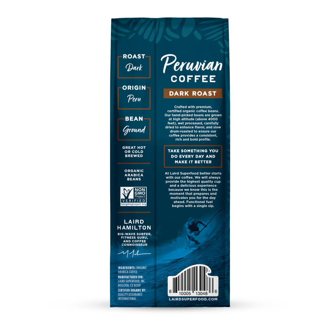 Bag of specialty roast coffee from Origin Unknown with notes of Rich Flavors
