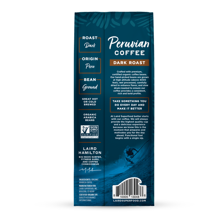 Bag of specialty roast coffee from Origin Unknown with notes of Rich Flavors