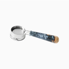 Walnut and resin handle bottomless espresso portafilter