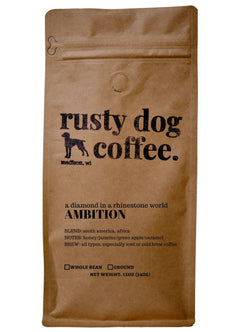 Rusty Dog Ambition Coffee Blend — front package, image 1