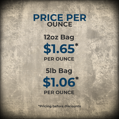 America Coffee Co. Colombia Medellín Coffee price-per-ounce comparison graphic