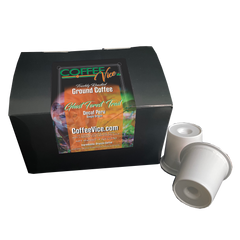 CoffeeVice Ghost Forest Trail pod box with individual white pods