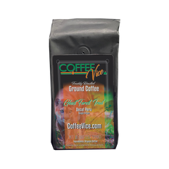 CoffeeVice Ghost Forest Trail coffee bag with orange label