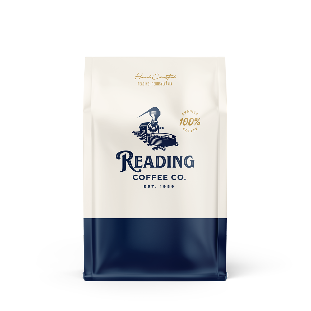 Bag of medium roast coffee from Origin Unknown with notes of Rich Flavors
