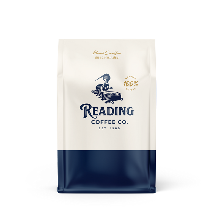Bag of medium roast coffee from Origin Unknown with notes of Rich Flavors